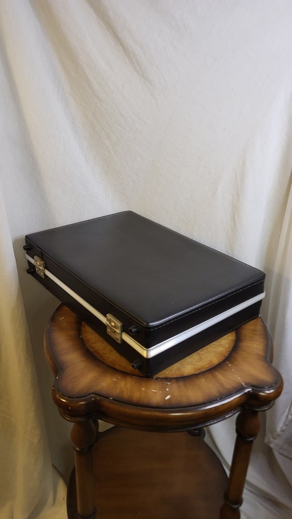 Vintage Crown Executives Briefcase Black Leather … - image 5