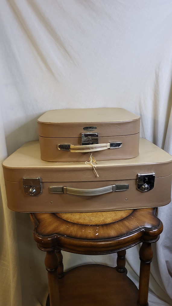 Vintage Revelation Suitcase Pair With Cheney Locks