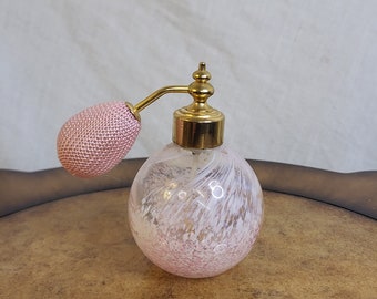 Vintage Perfume Atomiser With Glitery Pink Design