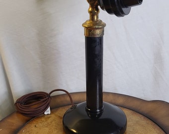 Vintage Black Candlestick Switchboard Telephone