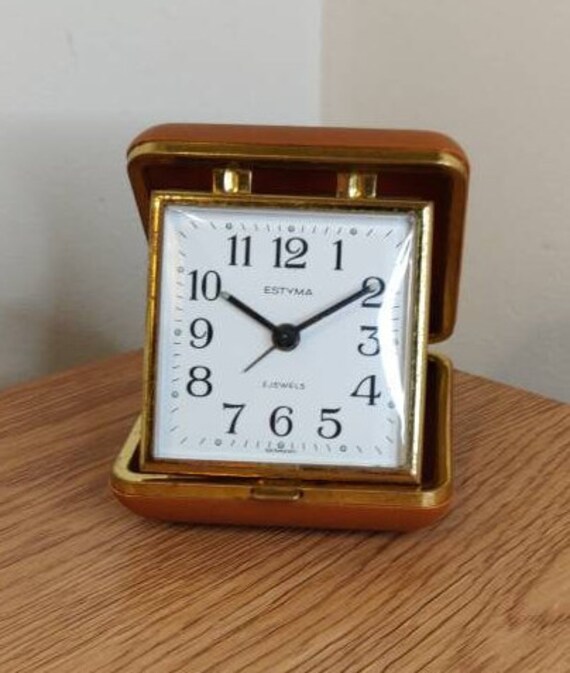Estyma Windup Travel Alarm Clock Etsy
