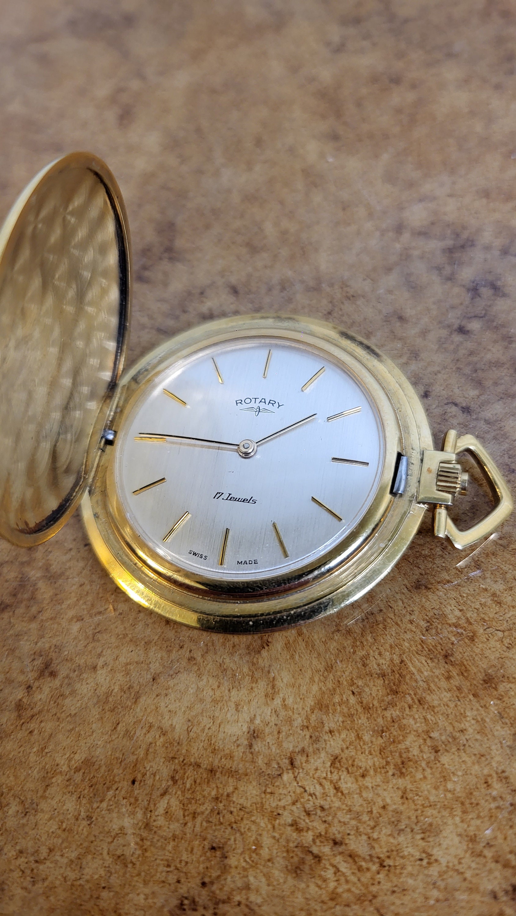 Rotary swiss made pocket watch deals