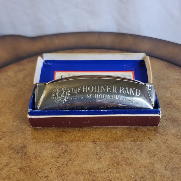 Vintage M Hohner Vintage Harmonica with box