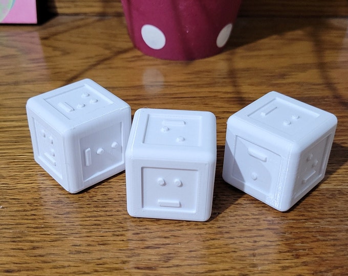 6 Sided Braille Dice set of 5 for Yahtzee or Other Games Etsy