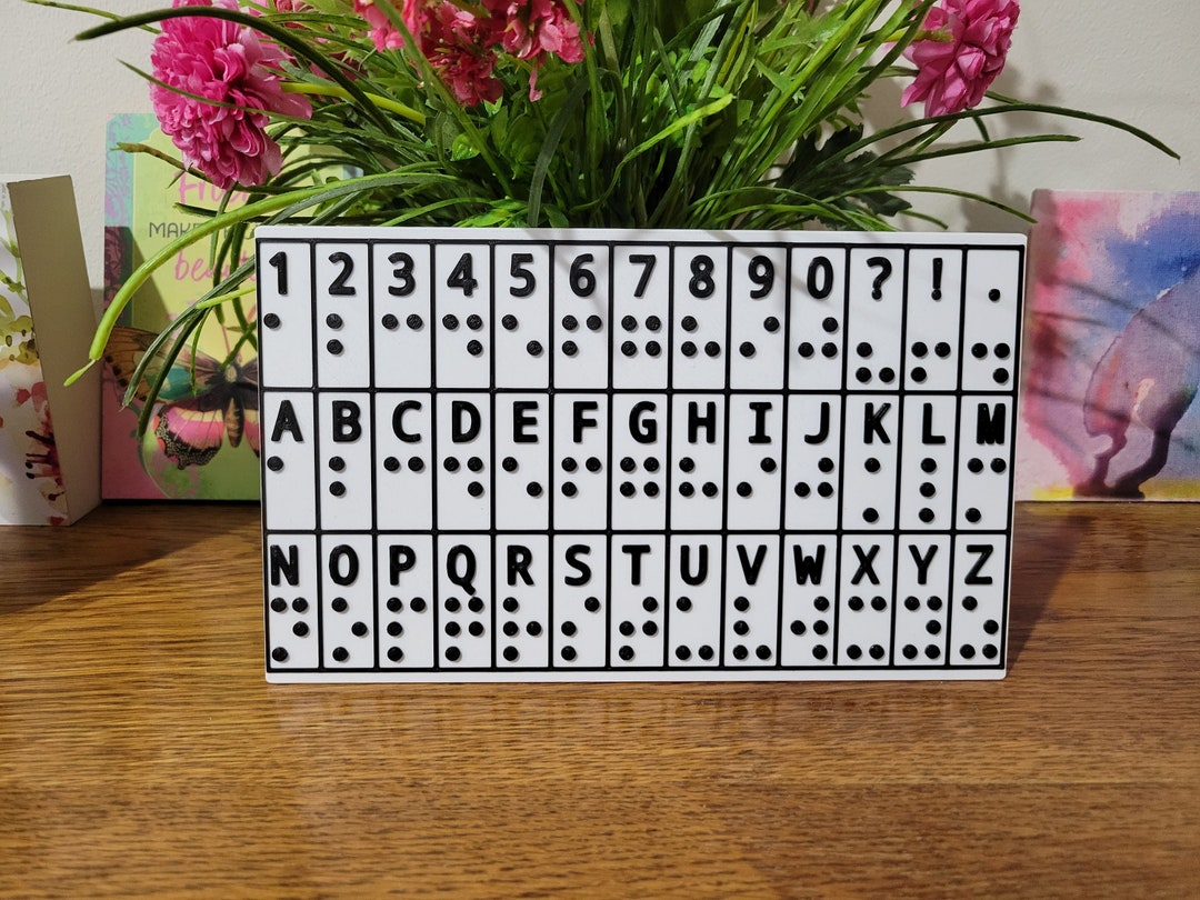 Braille Learning Board Alphabet/numbers/punctuation Etsy