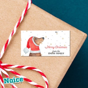 25 etichette personalizzate per indirizzi natalizi, etichette regalo di Natale, etichette regalo di Natale, adesivi natalizi, a tema animale, a tema animale