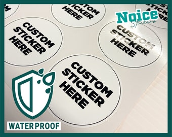 Custom. Add Your Design Circle Stickers // WATERPROOF