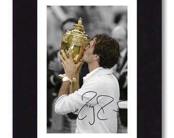 ROGER FEDERER SIGNED AUTOGRAPHED 10" X 8" REPRODUCTION PHOTO PRINT 