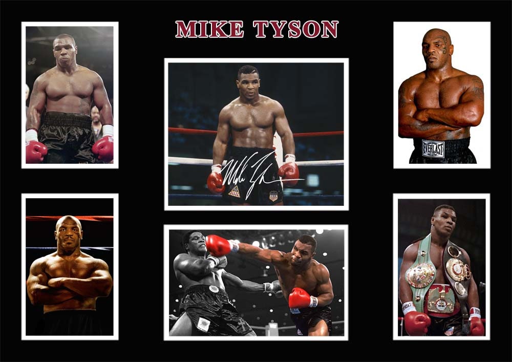 Iron Mike Tyson Signed A4/A3 Print or Framed Autograph Boxing memorabilia #7 