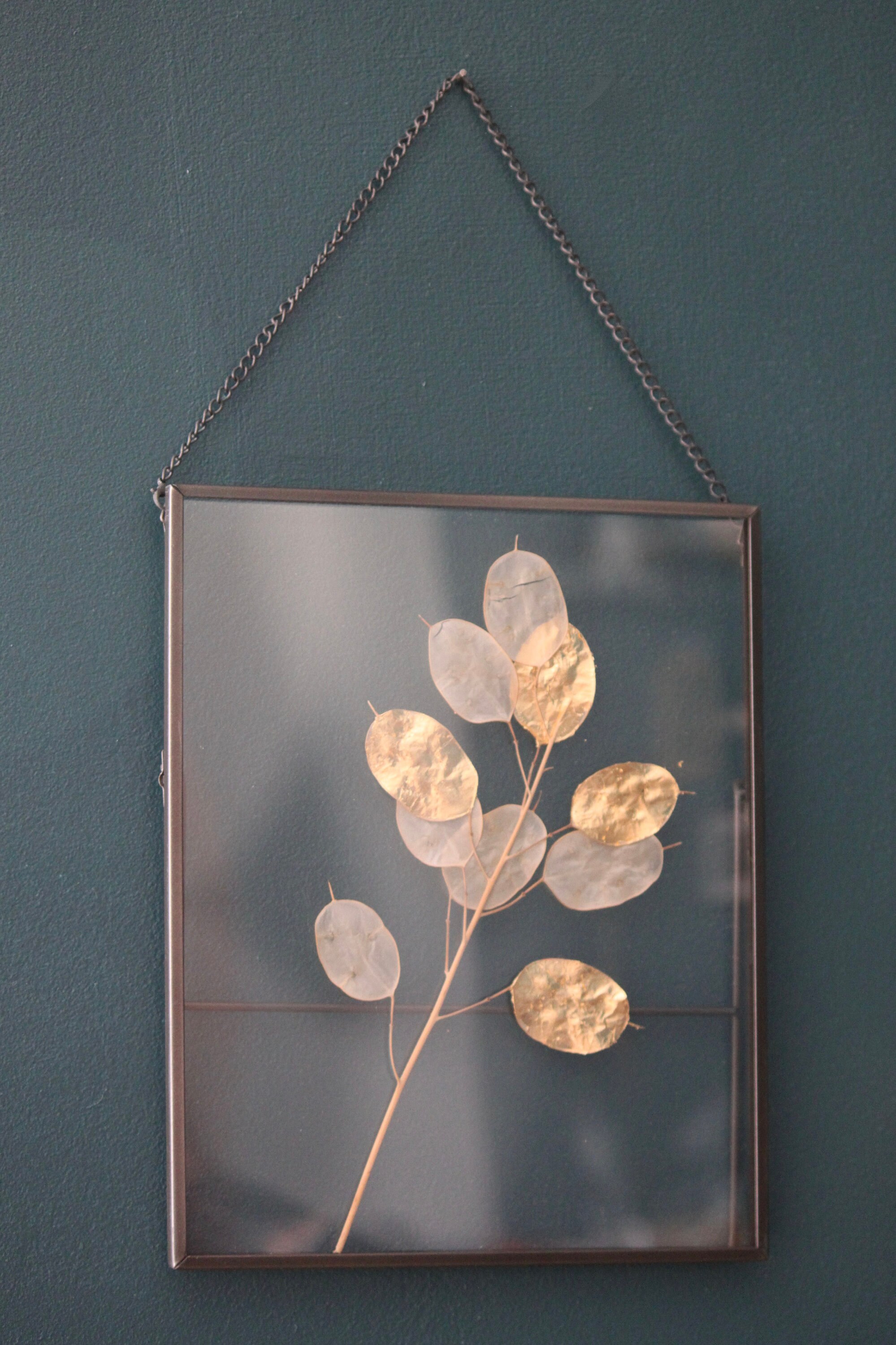 Monnaie Du Pape Dorée Sous Grand Cadre Noir