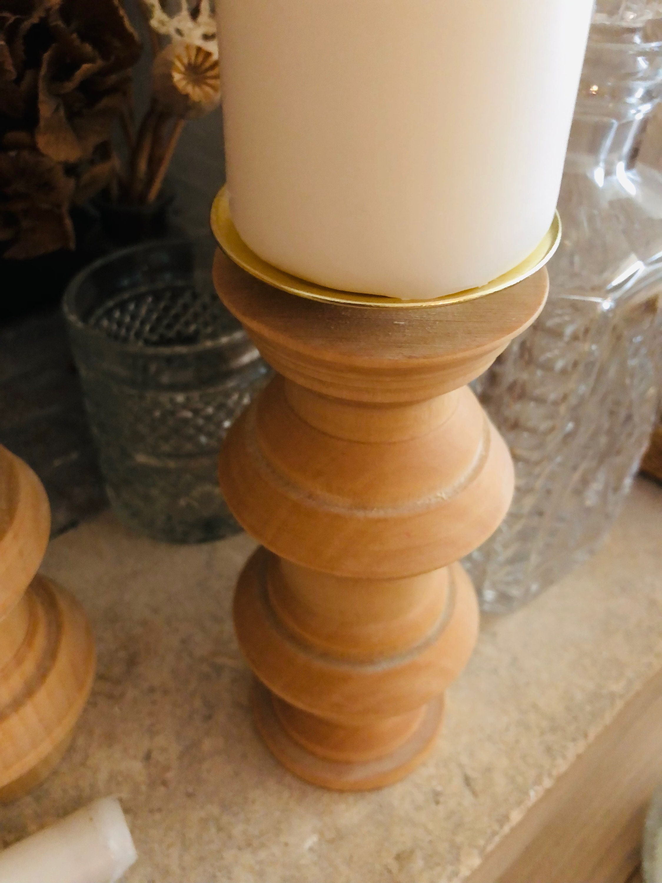 Bougeoir en Tilleul Contemporain #3