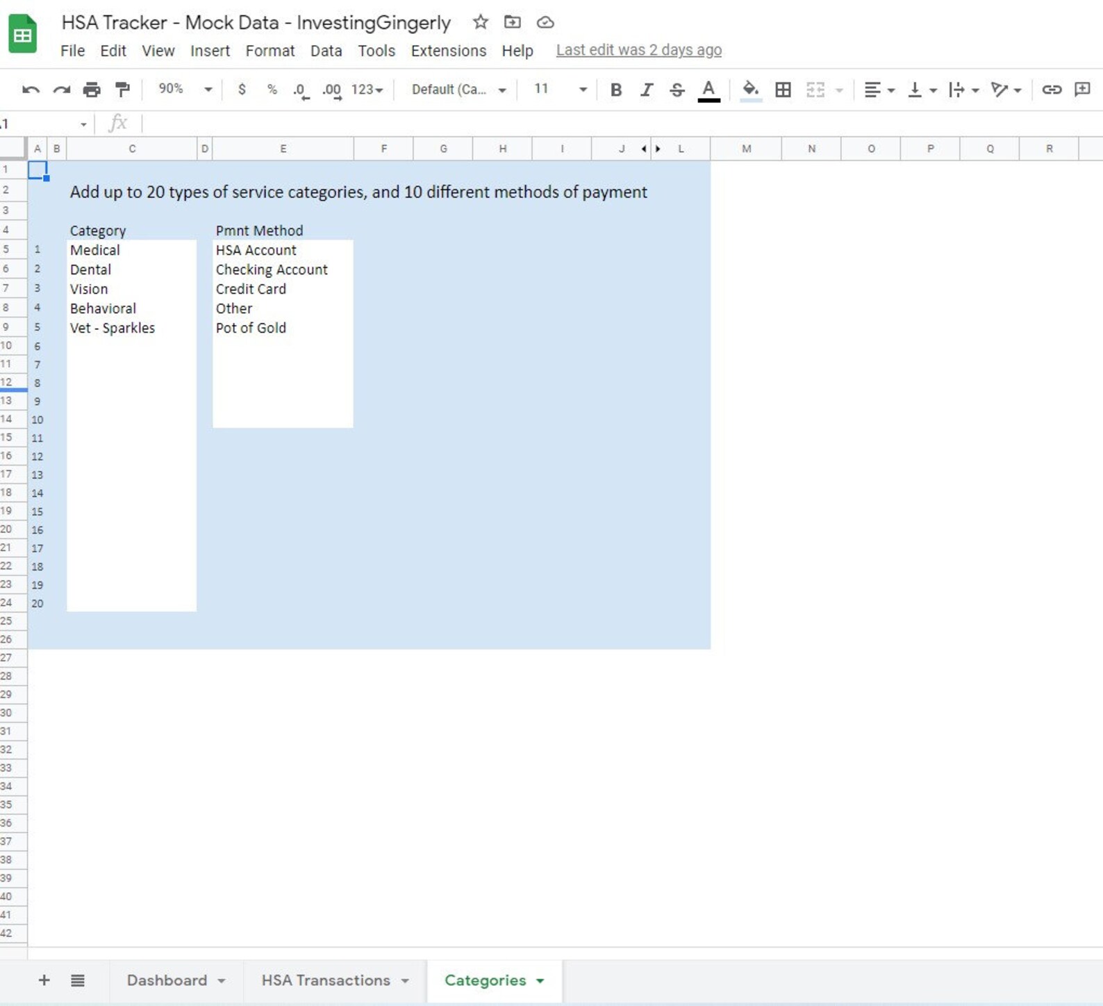Multiyear HSA Tracker Google Sheets HYSA, HDHP, Health Insurance