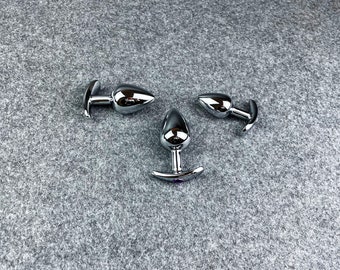 Stainless  Steel  Anal Plug Comfortable Butt Plug Training Set  Massage Beginner Sex Toys Butt plug panties, butt plug underwear adult toys