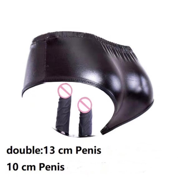 Chastity Belt Double Dildo Panties Female Sex Toys Detachable