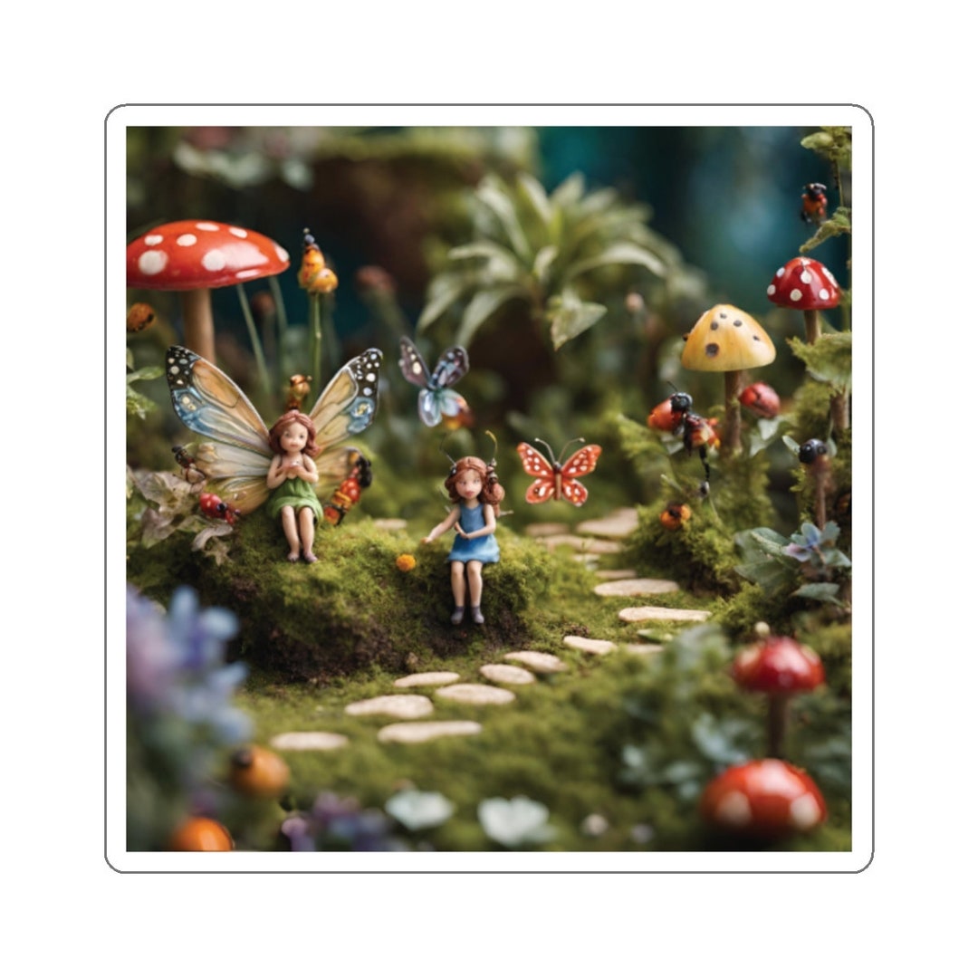 Enchanted Forest Fairies Sticker: Glossy Vinyl Decal - Etsy