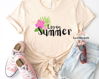Lovin Summer T-shirt, Ladies Shirt, Summer Tee, Summer Gift