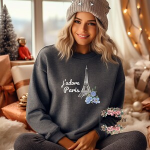Paris sweatshirt, Sweatshirt, warm sweatshirt, colorful sweatshirt, ladies sweatshirt, women&#39;s sweatshirt, warm pullover