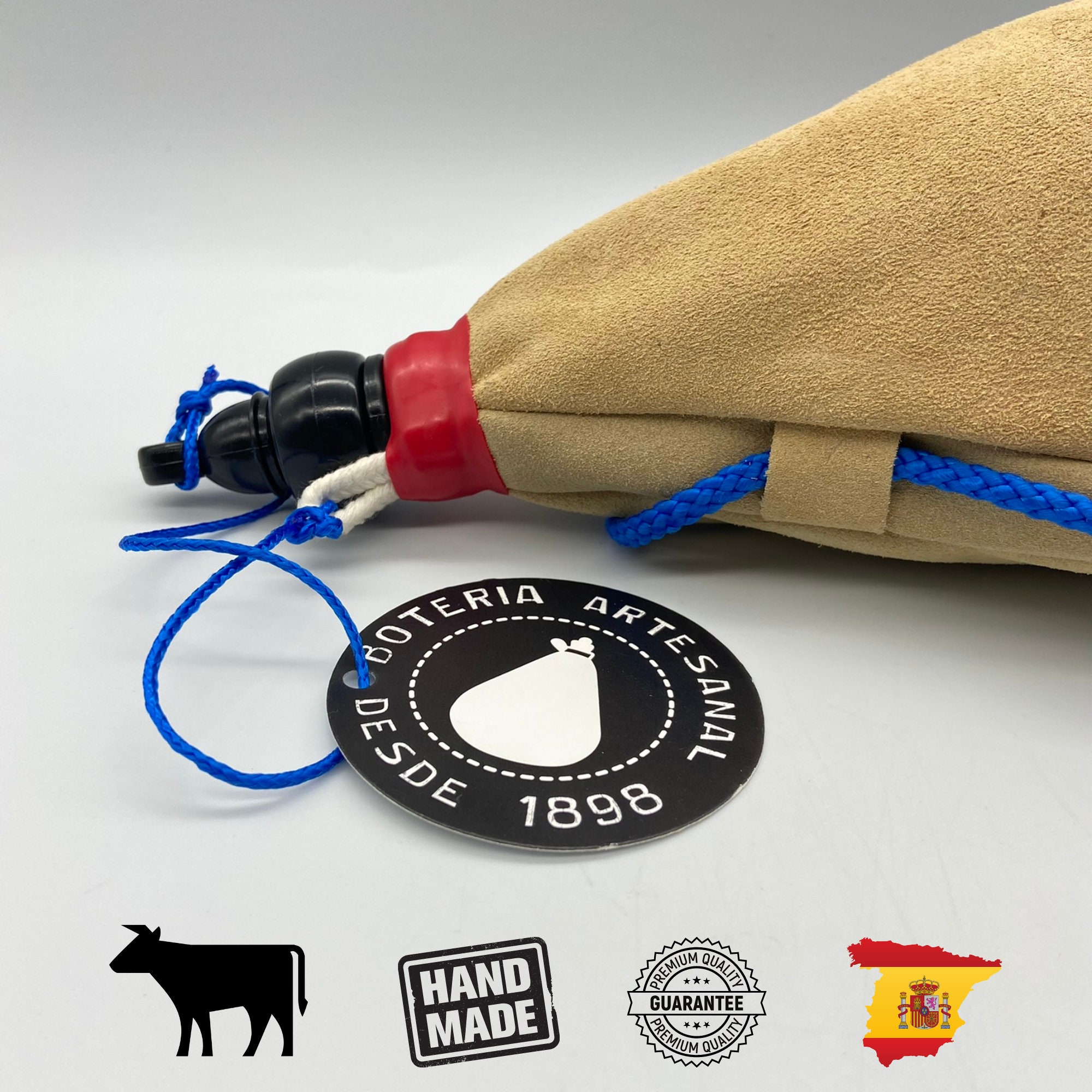 Botihappy Stivale Spagnolo Per Bevande 1L - Toro Spagna - Congelabile, Antiperdita, Senza BPA, Riutilizzabile - 3