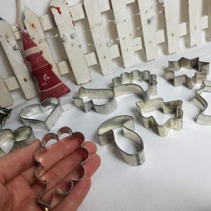 Old cookie cutters, Christmas cookie cutters, old biscuit cutters, Advent pastry shapes, vintage cookie cutter, baking with children