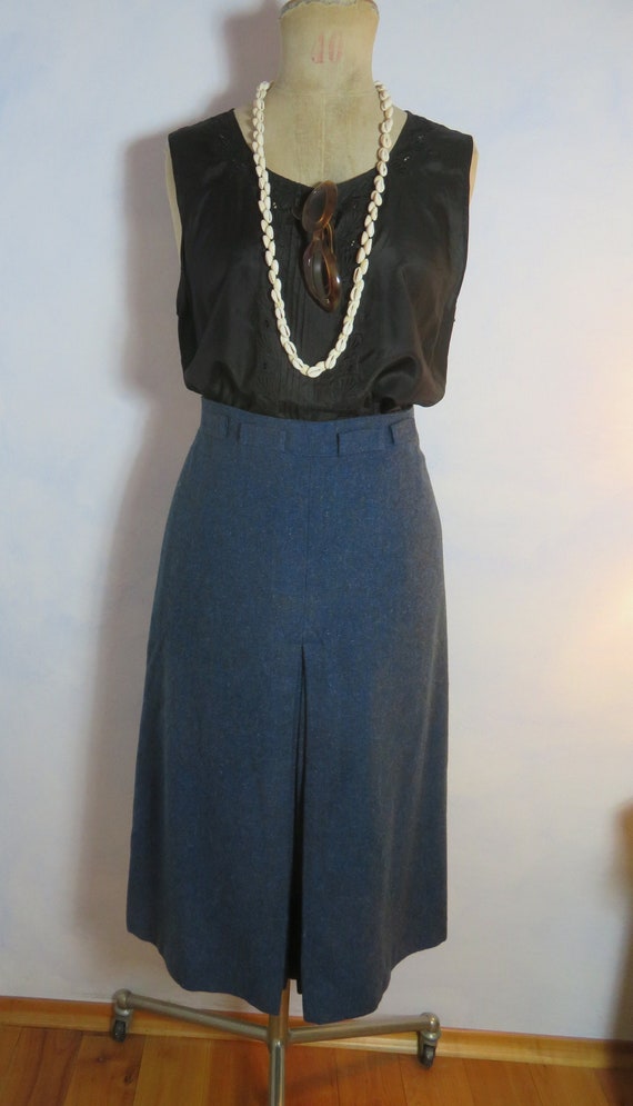 80s iBlues di MAX MARA Wool Skirt High Waist Jean… - image 2