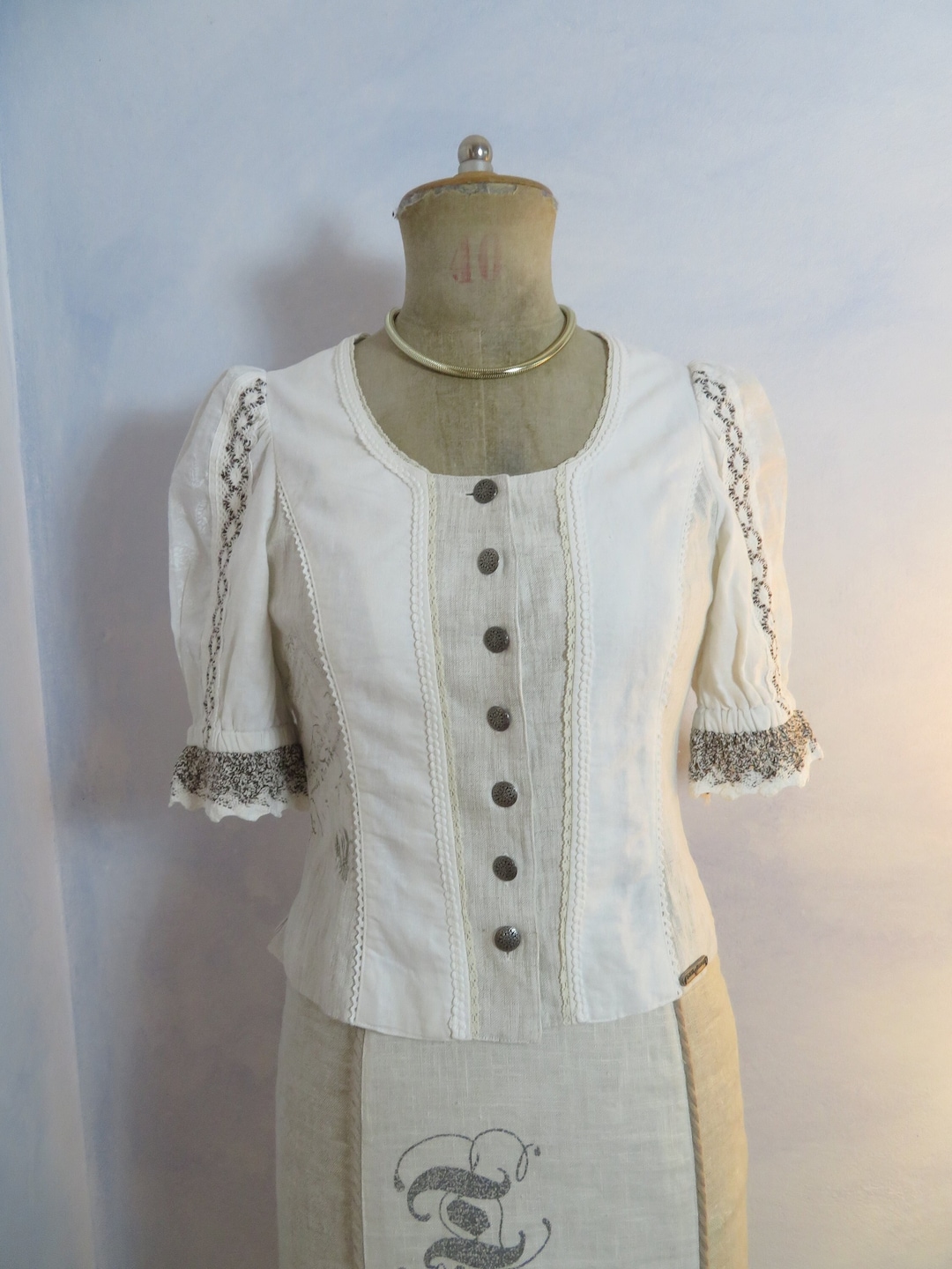 DÉPAREILLÉ 25 S/S LINEN LACE UP BLOUSE By Anthropologie Linen Dolman Lace-Up Blouse | Anthropologie