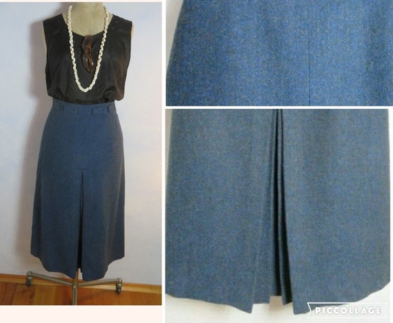 80s iBlues di MAX MARA Wool Skirt High Waist Jean… - image 1