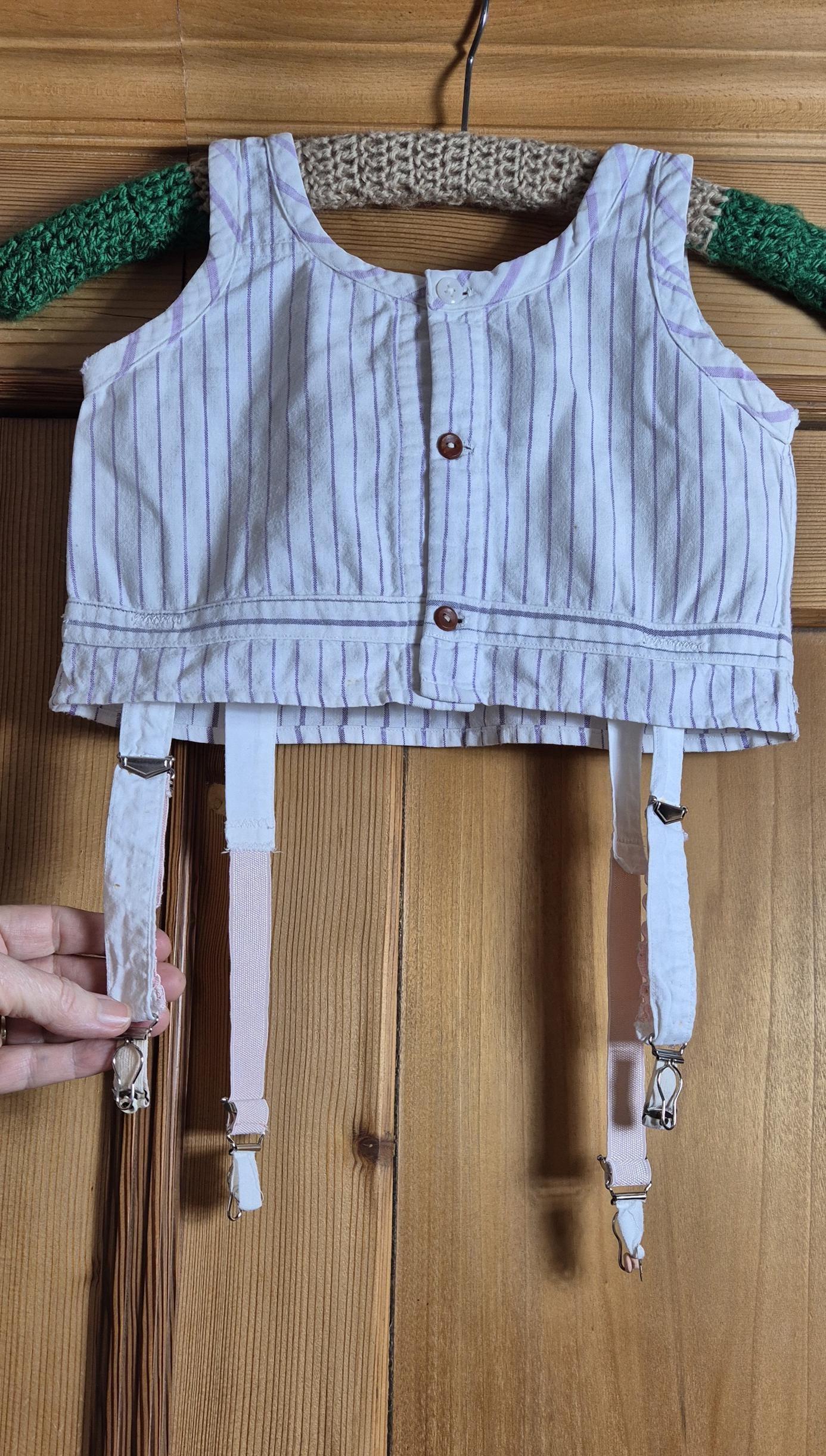 pinstripe garter belt Striped Garter Belt main image 1