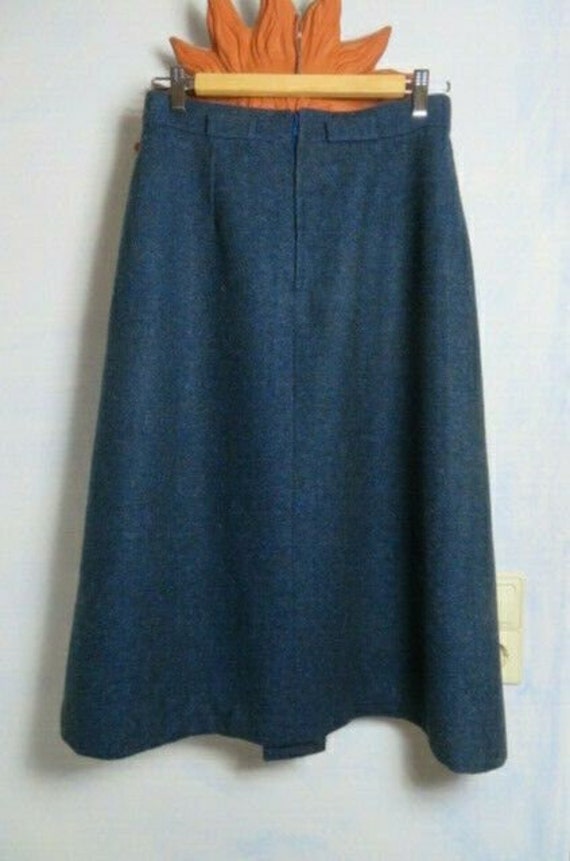 80s iBlues di MAX MARA Wool Skirt High Waist Jean… - image 4