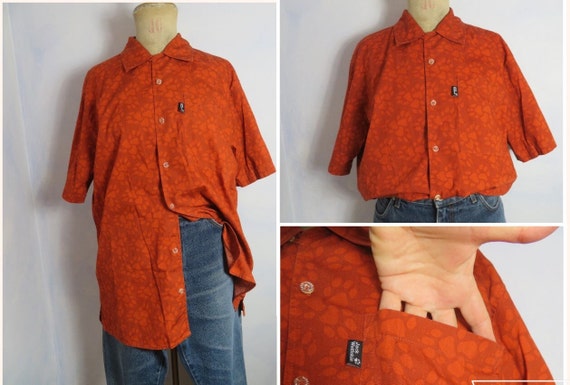 L Outdoor Size Y2k Shirt Etsy Jack Wolfs Cotton Paw Wolfskin Fit Mens 100% - Print Relaxed Terracotta Shirt Solid Shirt Toe