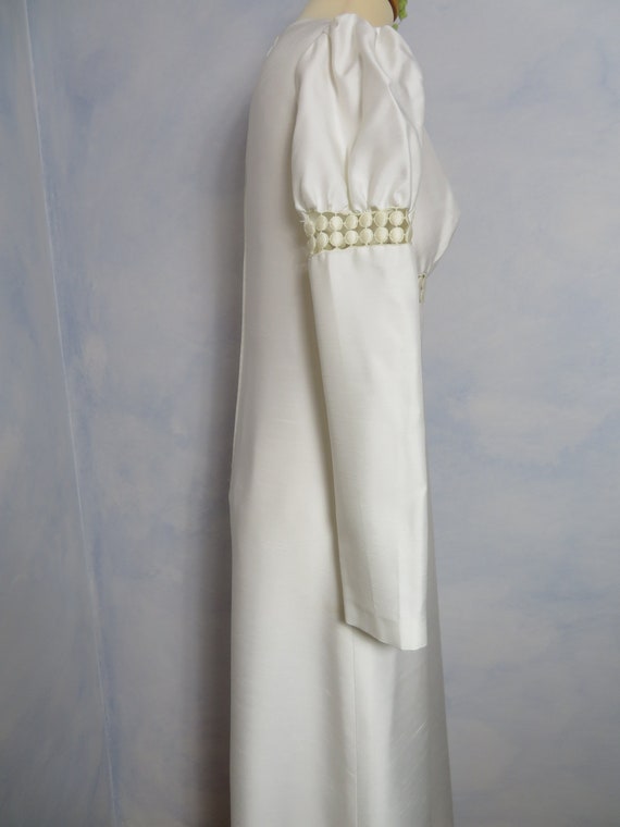 Ivory Puff Sleeve Bridal Dress from German Kleeme… - image 3