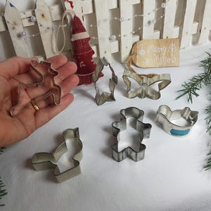 Old cookie cutters, Christmas cookie cutters, old biscuit cutters, Advent pastry shapes, vintage cookie cutter, baking with children
