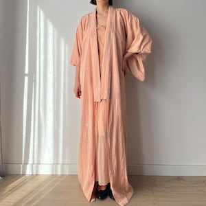 1930s Silk Kimono Jacket: Hand Embroidered Japanese Robe
