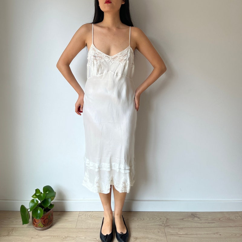 White Slip Dress Lace Etsy — free download