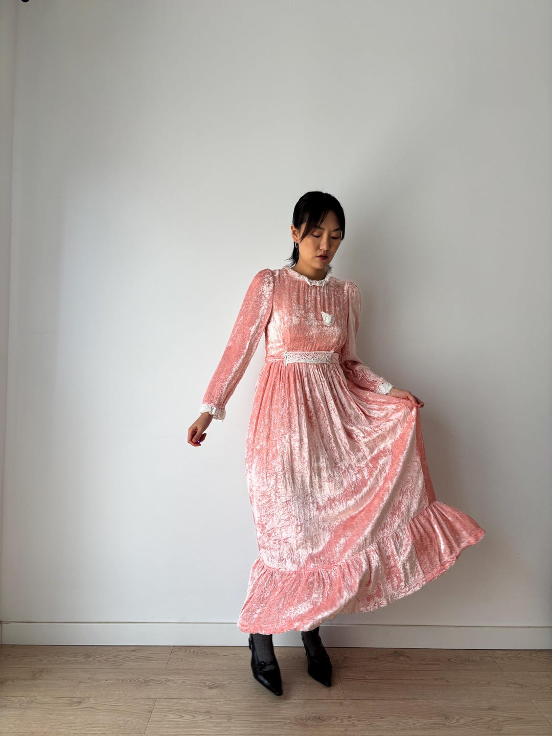 elegant dress with long sleeves Chic and Holland color:*Custom Color* Kimora Lace Micro Mini flowing finish gelinlik modelleri