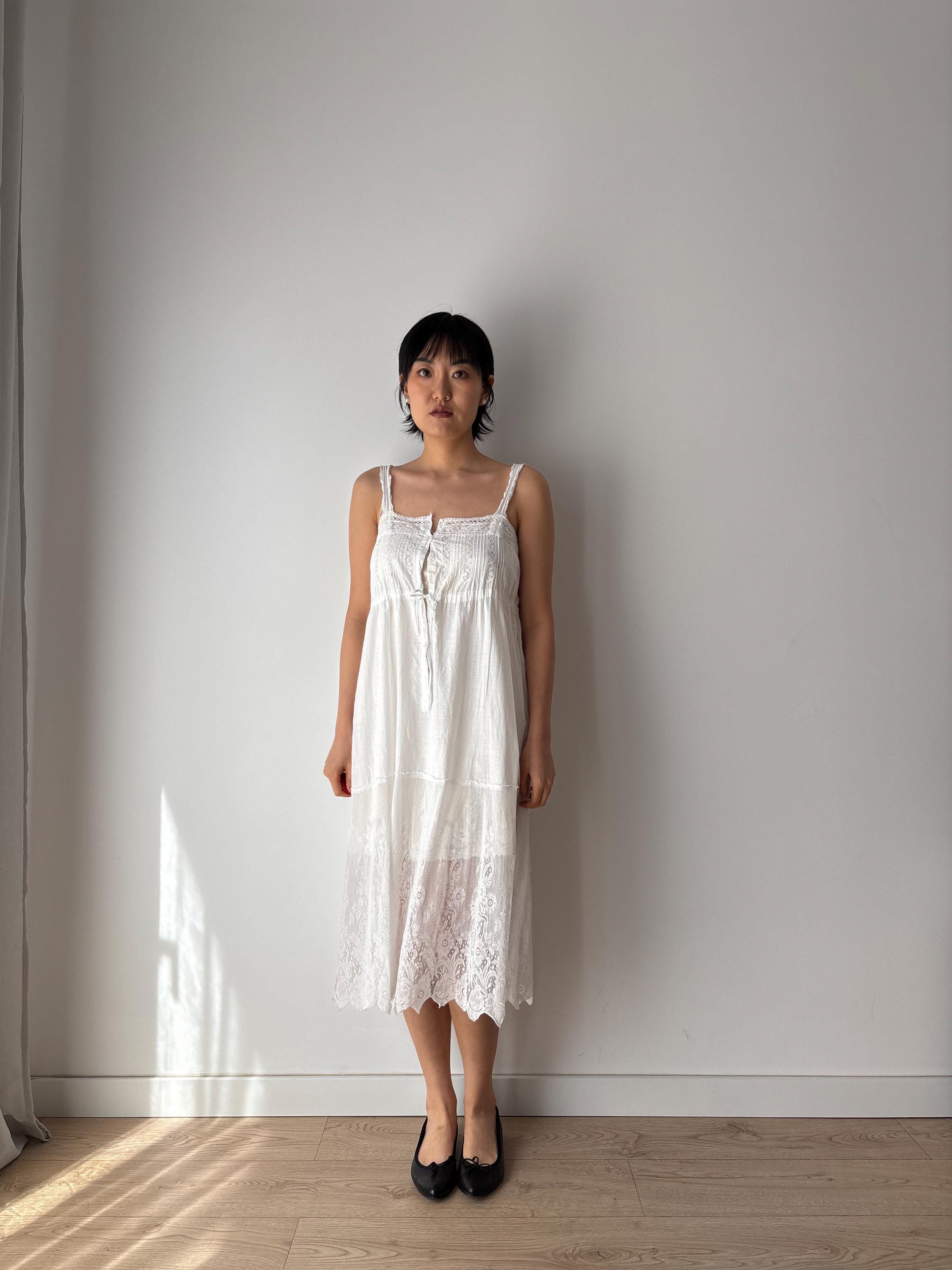 fairy slip dress Slip Dress Boho / Full Slip - Fairy Slip in Hankie Linen main image 1