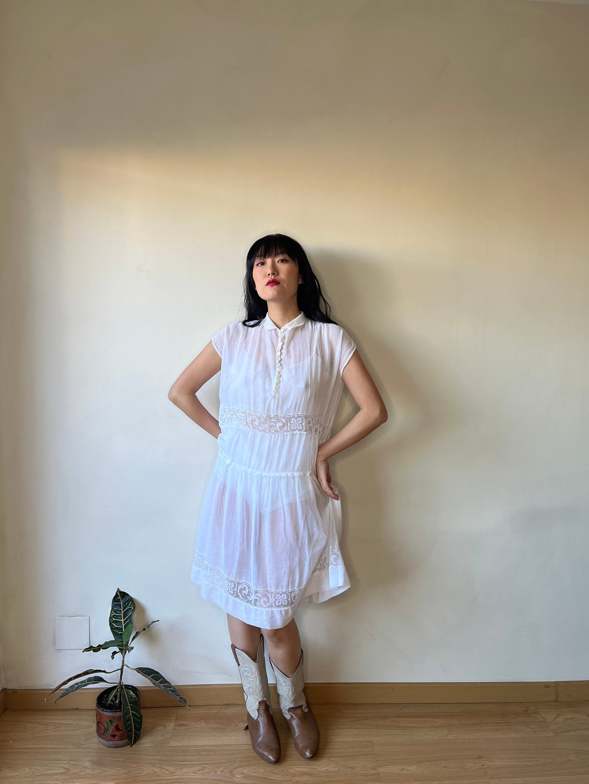 Antique 1800s Lace Nightgown