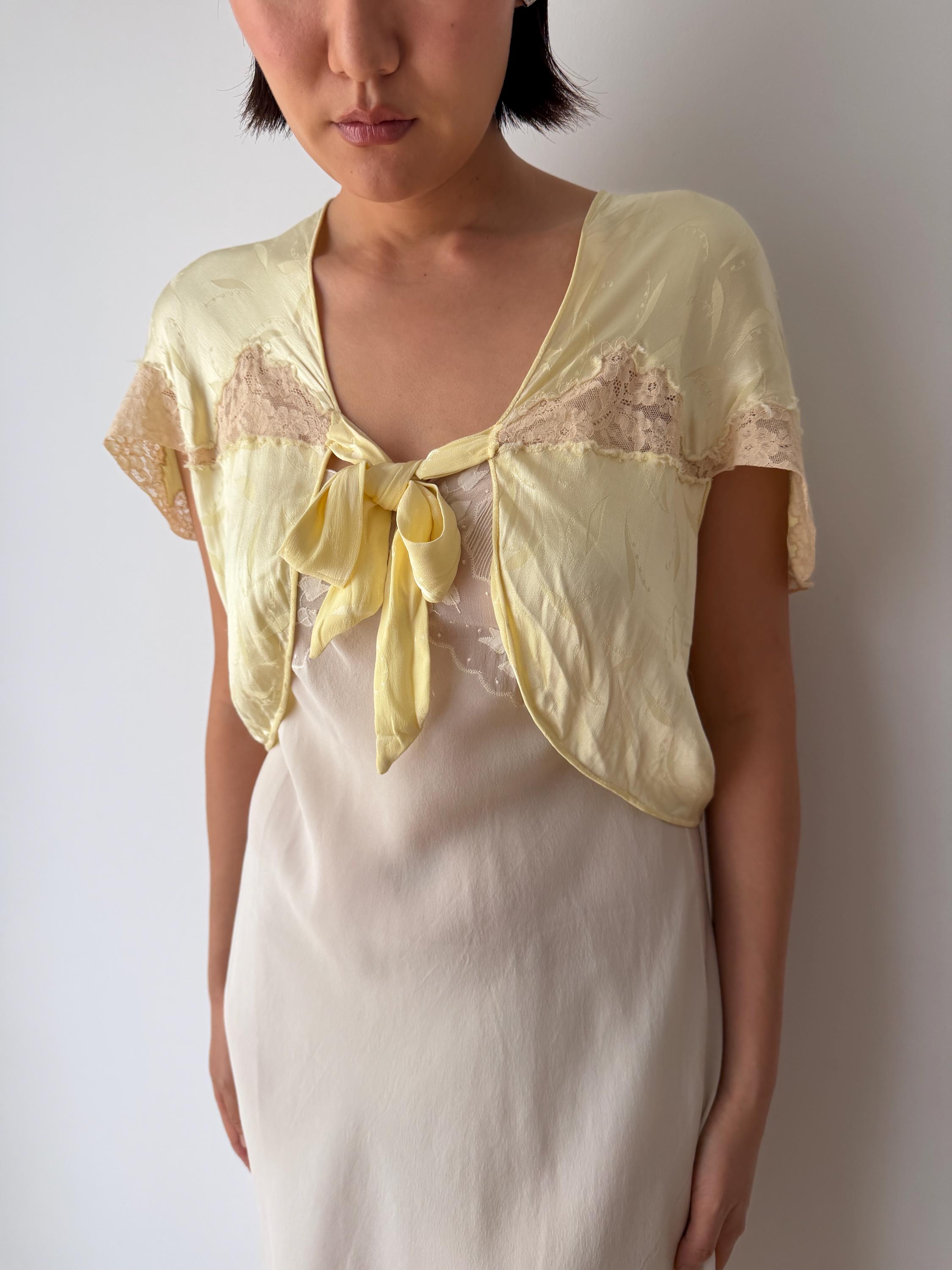 Satin Silk Antique Bed Jacket - Etsy