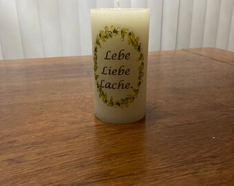 Kerze mit spruch Etsy.de