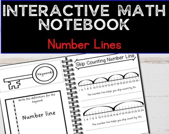 Number Line Worksheets 2nd Grade Number line Printable Number Line Addition Interactive Notebook Math Worksheets