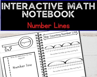 Hojas de trabajo de matemáticas de segundo grado: Cuaderno interactivo (imprimible)