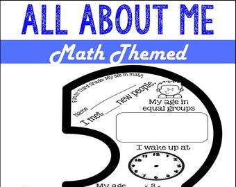 Matemáticas de 3.er grado: Todo sobre mí: Rompehielos (Imprimible)