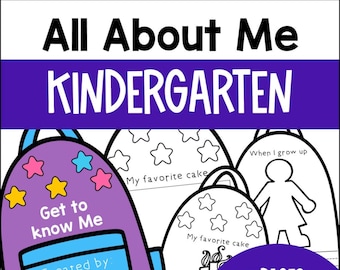 All About Me Backpack Craft: Kindergarten Ice Breaker (PDF)