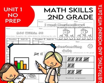 2nd Grade Math Worksheets: Addition & Subtraction to 50