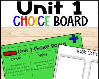 2nd Grade Math Classroom Activities | Addition, Subtraction, & Working with Data | Illustrative Math Choice Boards