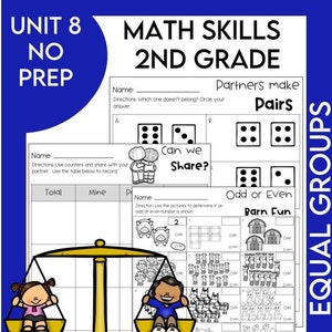 2nd Grade Repeated Addition Worksheets | Equal Groups, Arrays & Math Practice | Illustrative Math®  Unit 8 No Prep Activities
