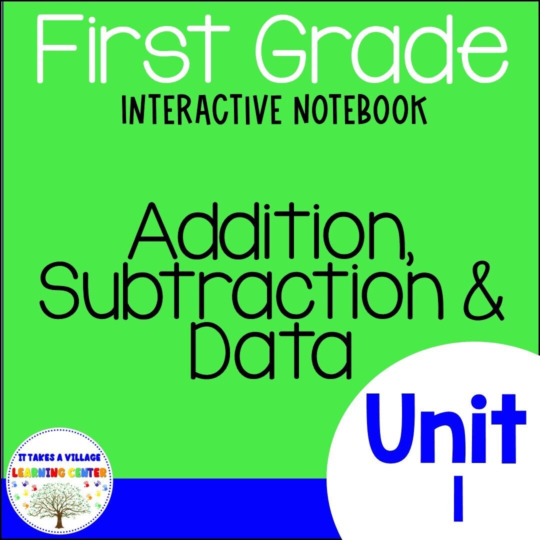 1st Grade Math Worksheets: Addition, Subtraction Interactive Notebook ...