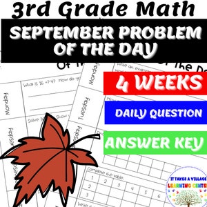 Boost Math Skills: 3rd Grade Problem of the Day