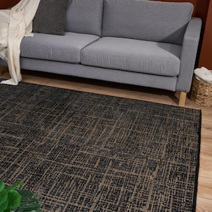 Custom Jute Runner Rug: Non-Slip Anthracite Turkish Rug