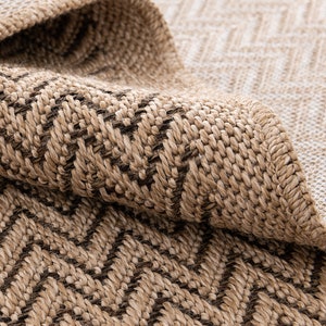 Sisal Jute Rug for Living Room Kitchen Hallway, Cool Rugs for Home Decor, Housewarming Gift