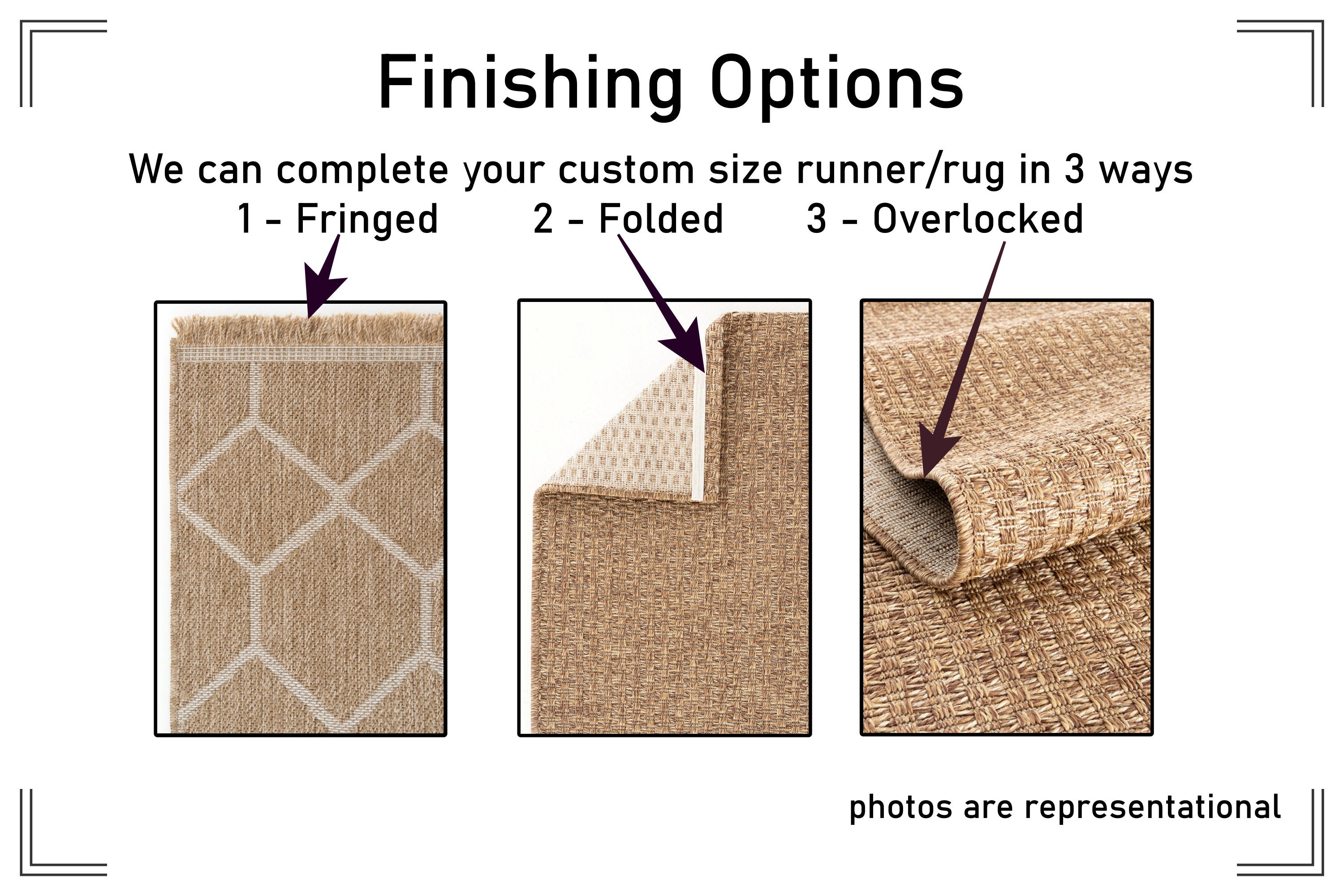 Narrow Custom Size Runner, Extra Long, JUTE-SISAL LOOK, Rug for Corridor  Kitchen, 25 Inches Width Cuttable Carpet for Stairs, Flat Woven, 